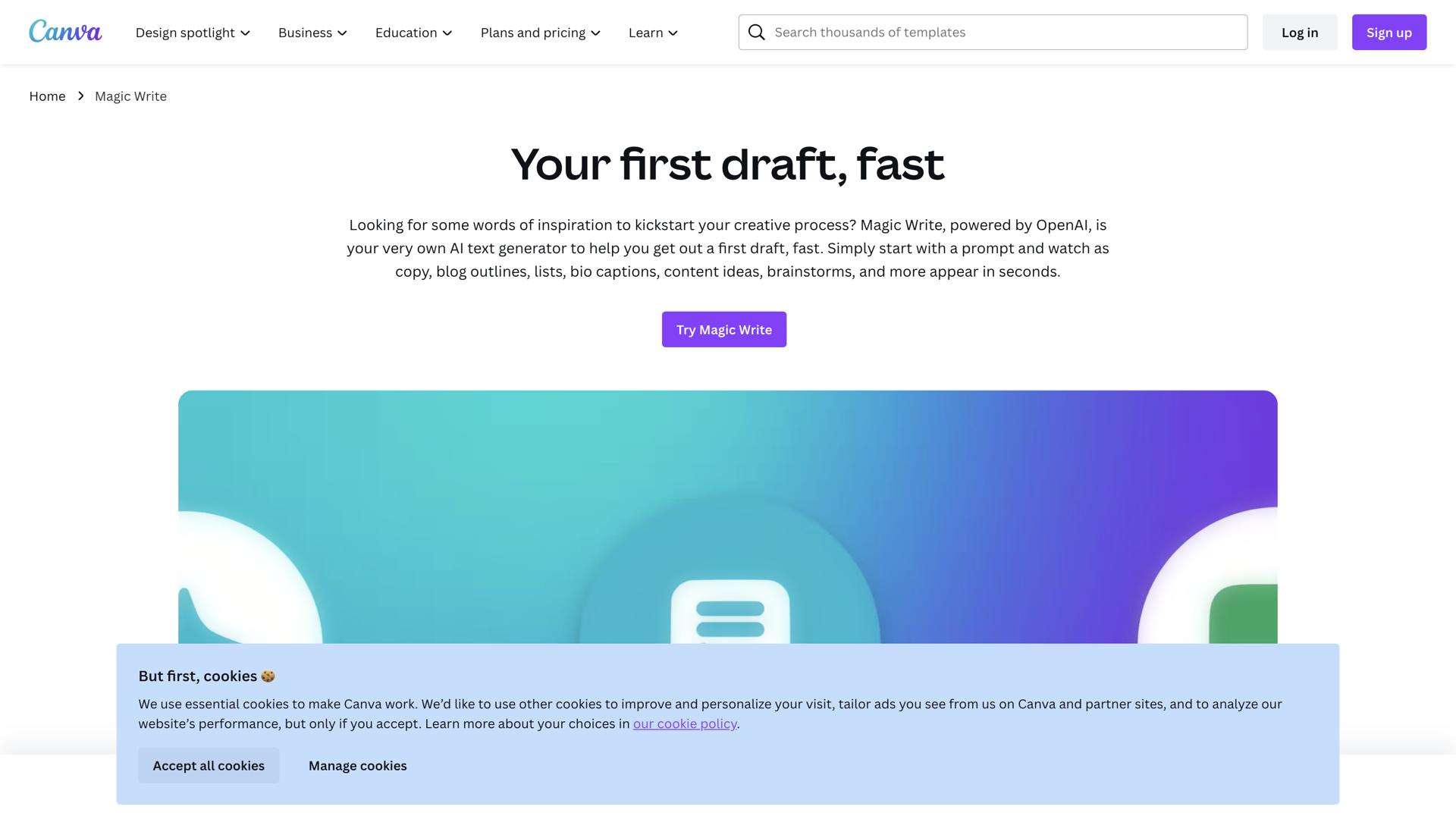 Magic Write by Canva