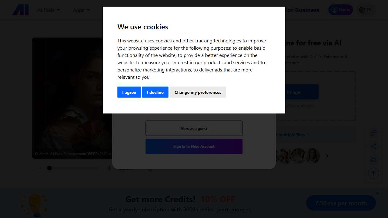 Nero AI Image Upscaler