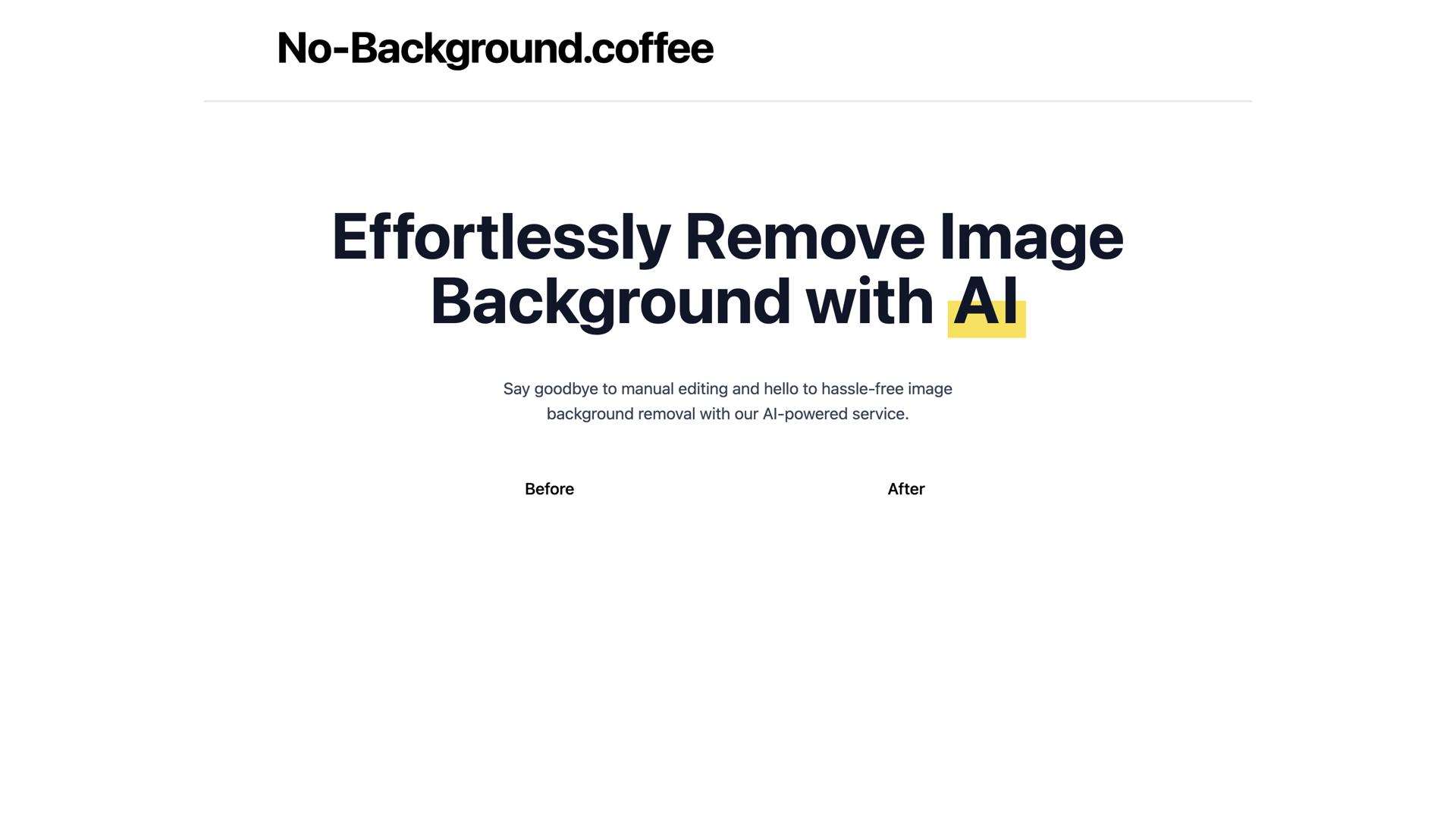 No Background Coffee