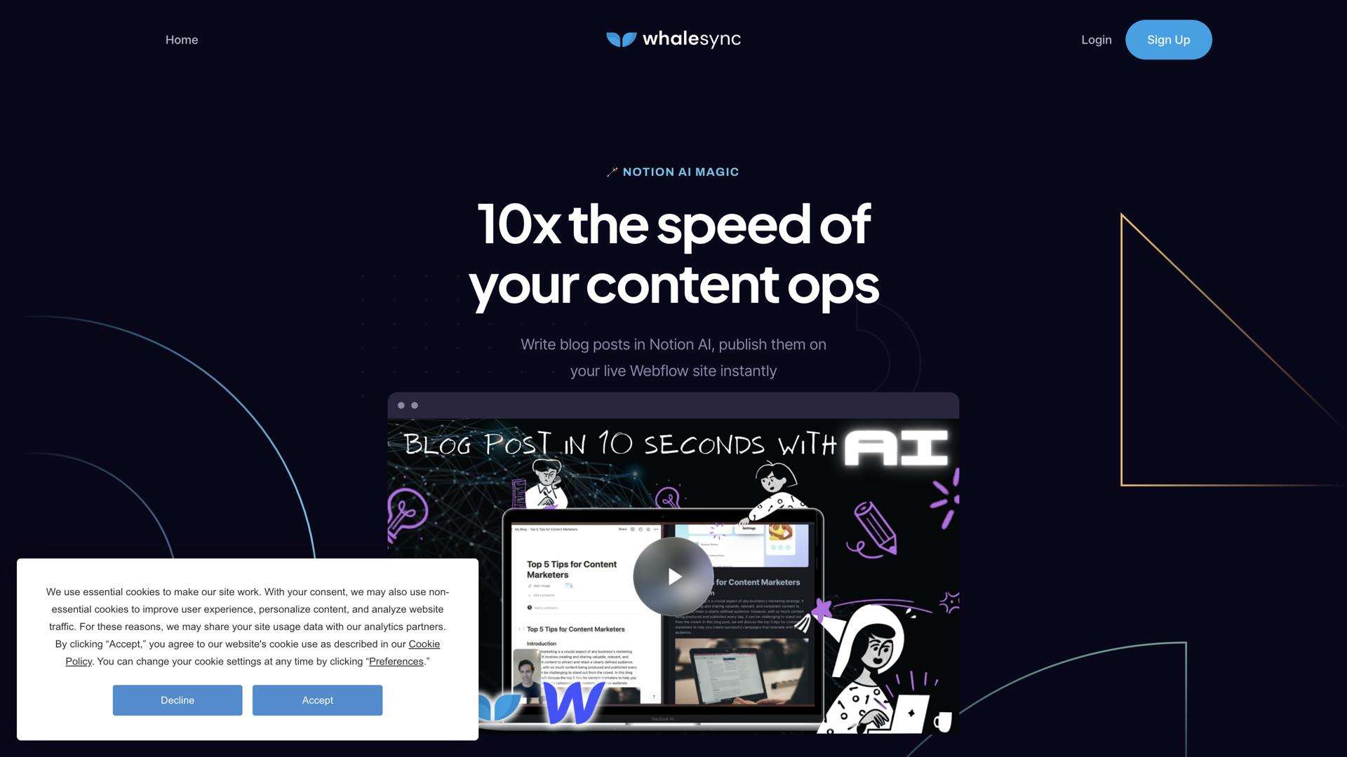 Notion AI Magic by Whalesync