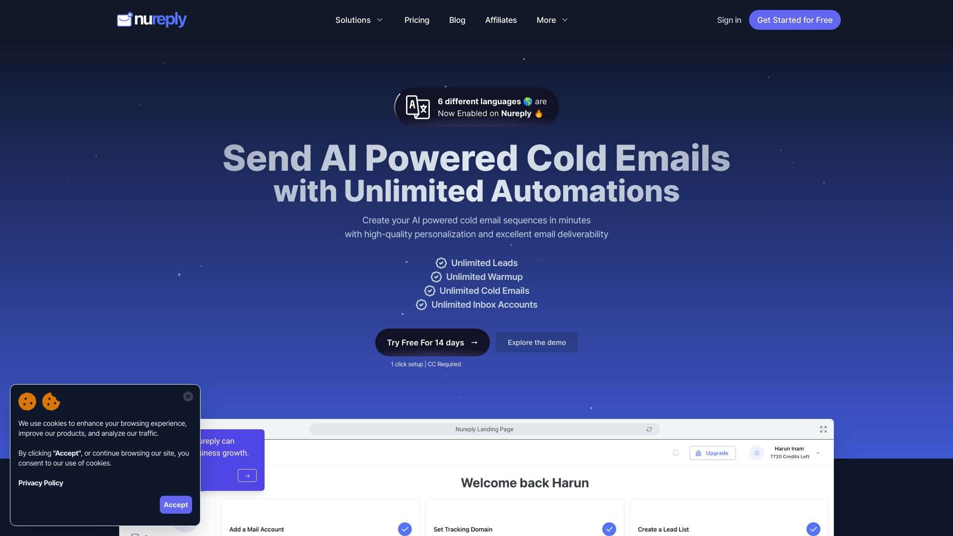 Nureply - AI Powered Cold Outreach