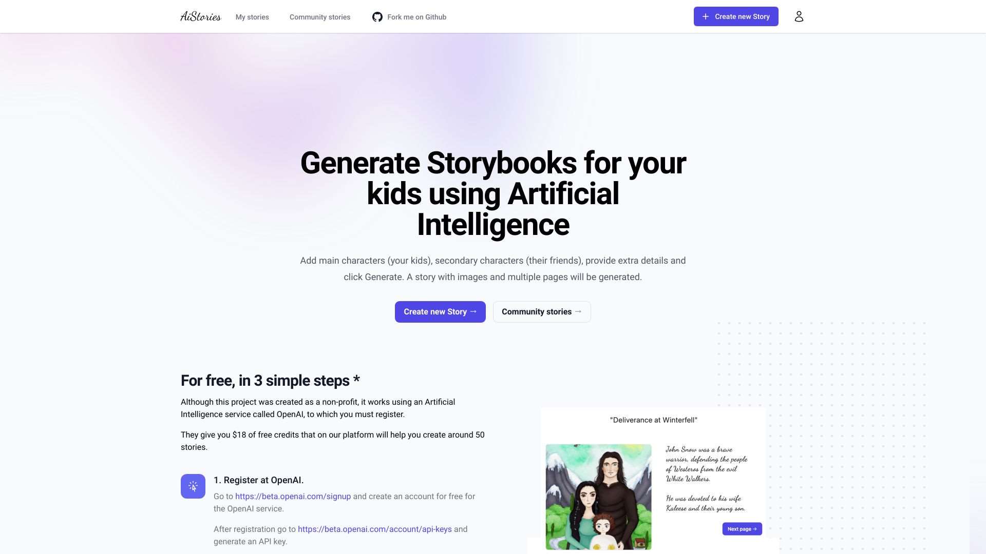 OpenSource Ai Stories Generator
