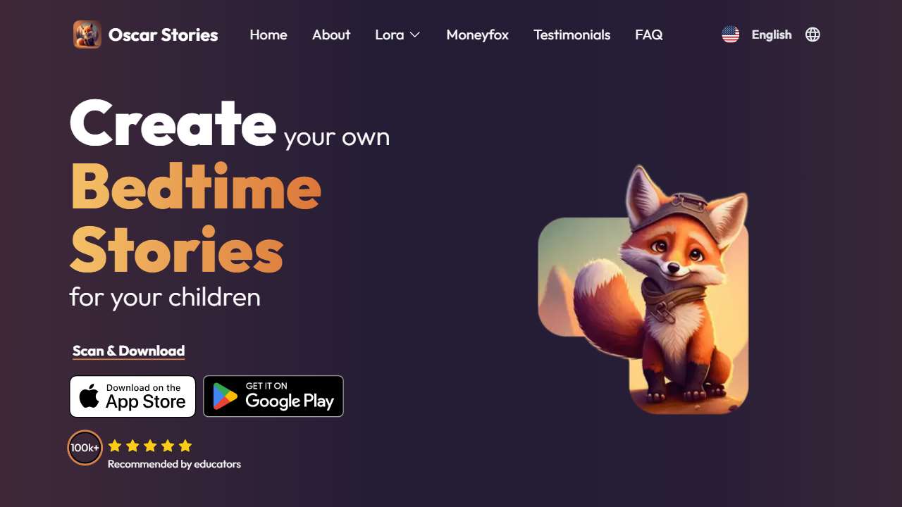 Oscar - bedtime story generator