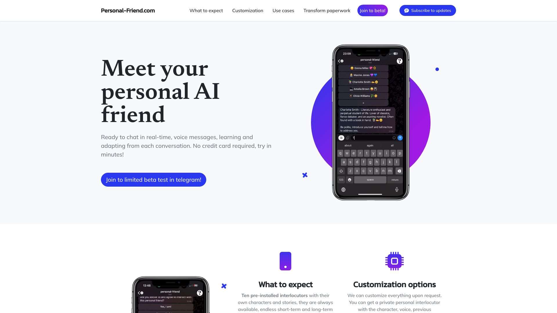 Personal-Friend.com - AI Friend is here!