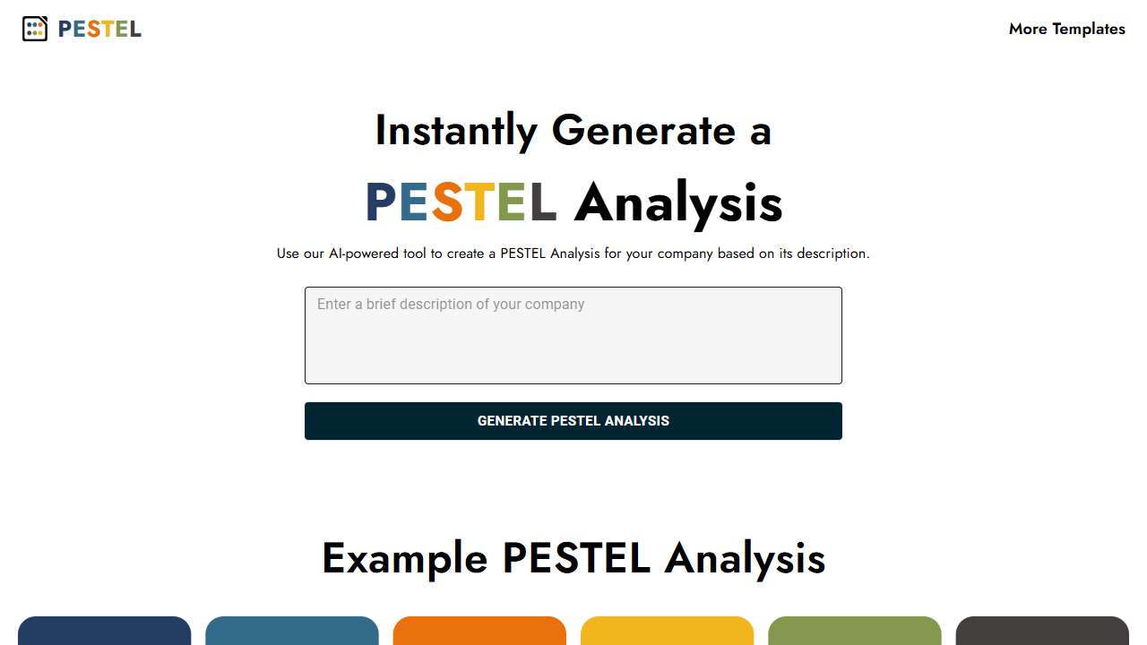 Pestel Analysis