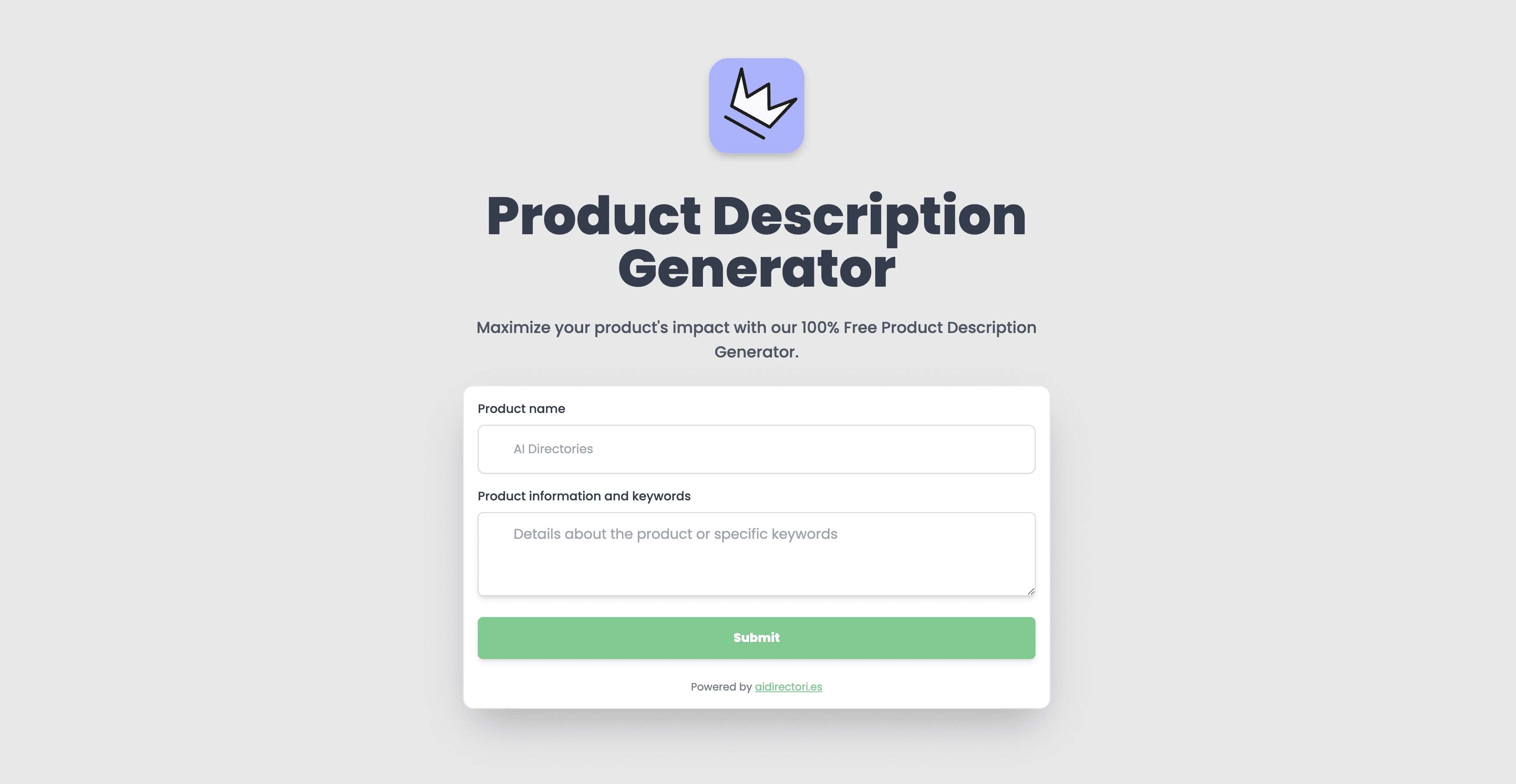 Product Description Generator