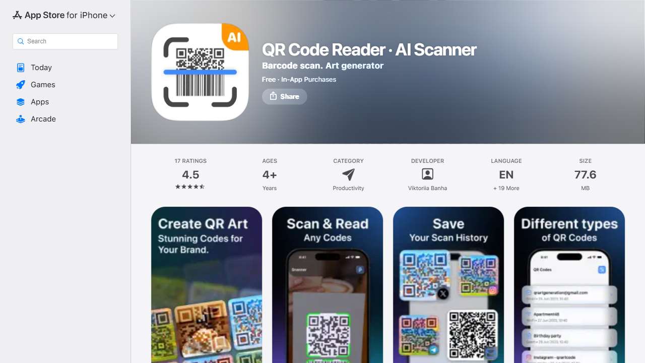 ?QR Code Reader AI Scanner