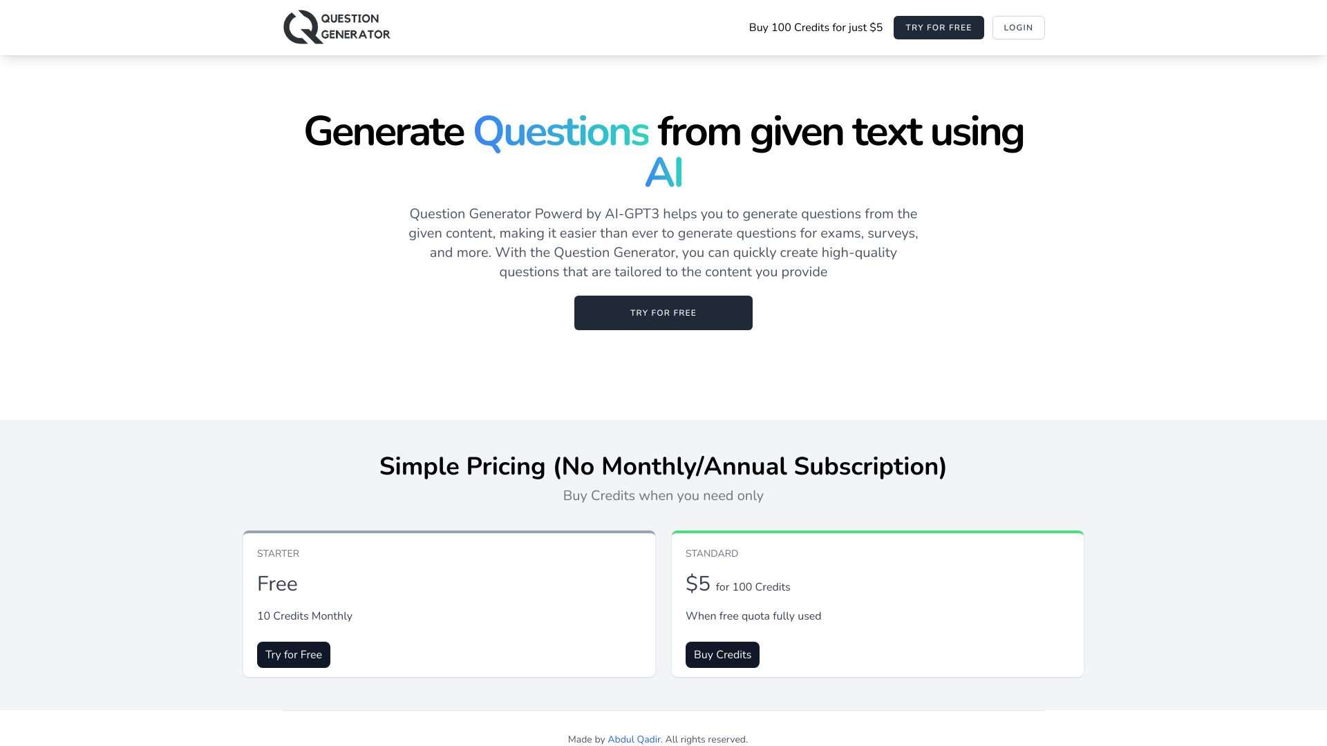 Question Generator