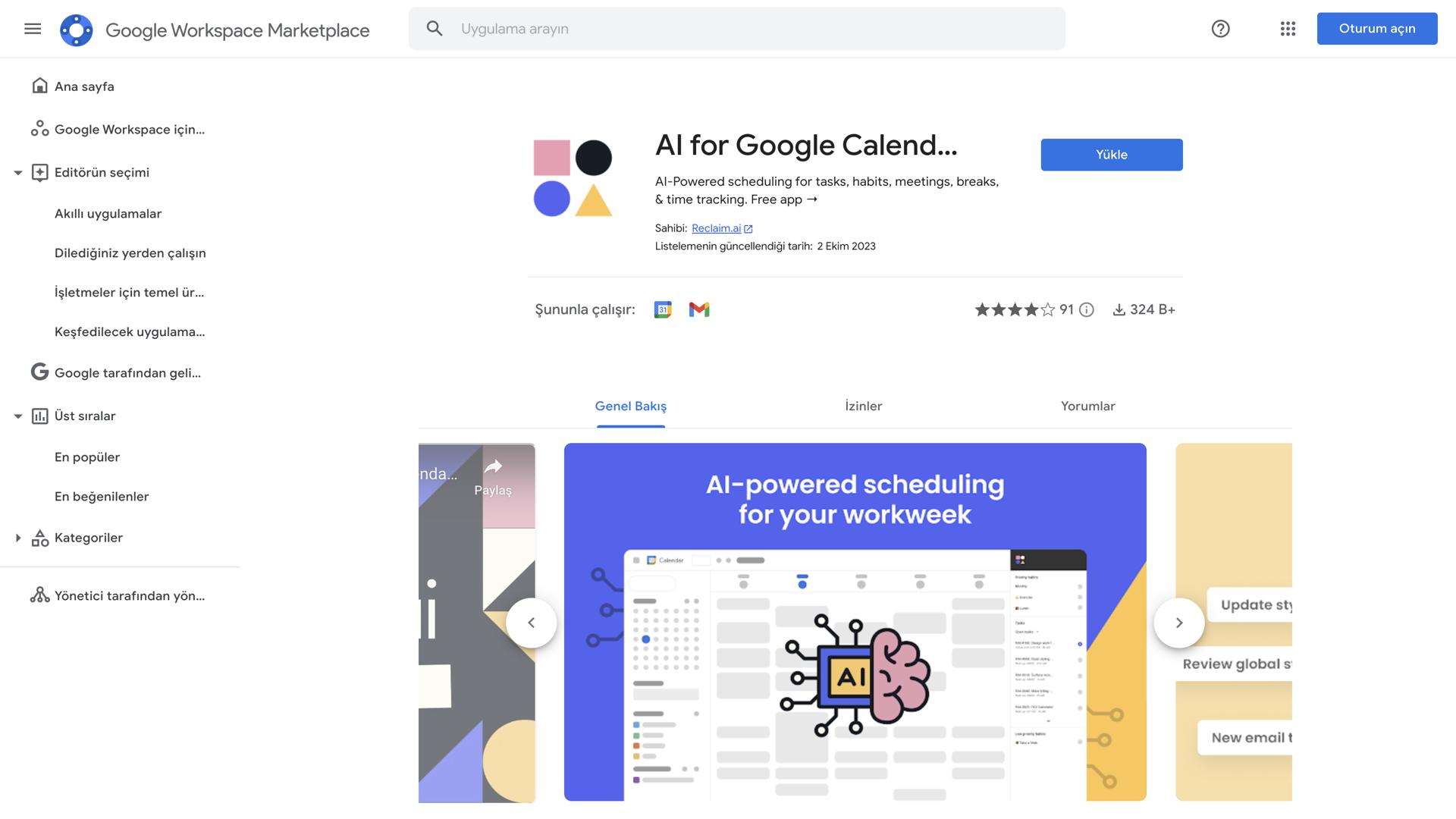 Reclaim Google Calendar