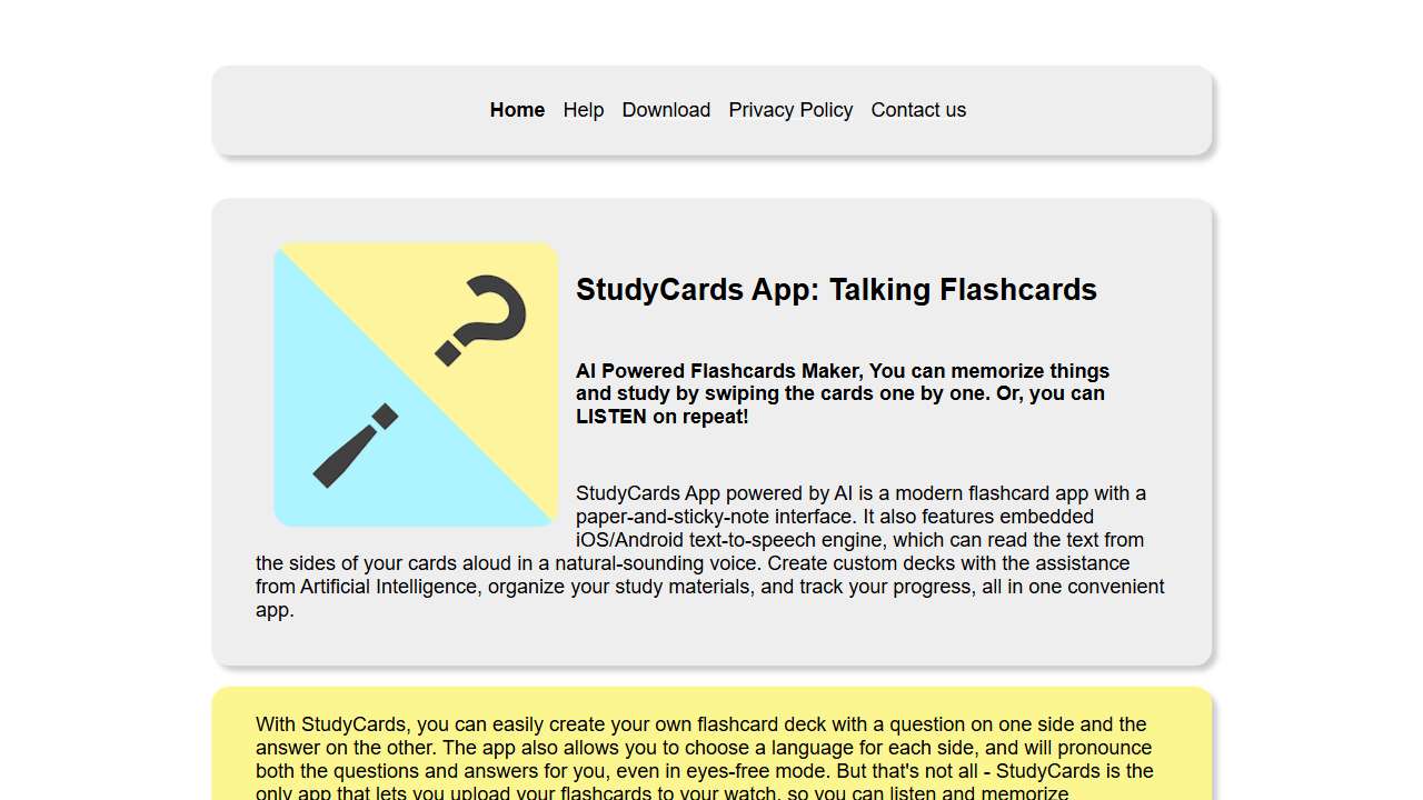 StudyCards App