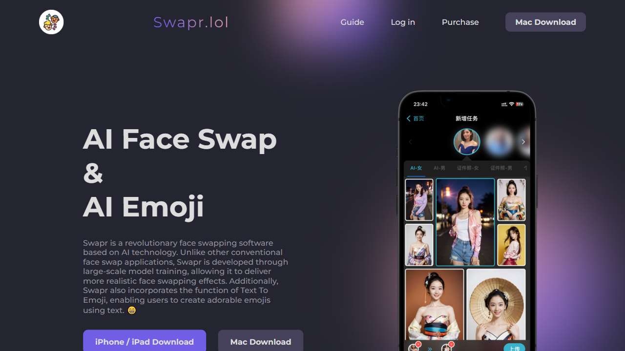 Swapr - AI Face Swap & AI Emoji