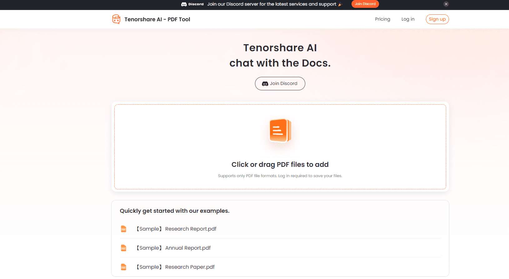 Tenorshare AI Chat PDF Tool