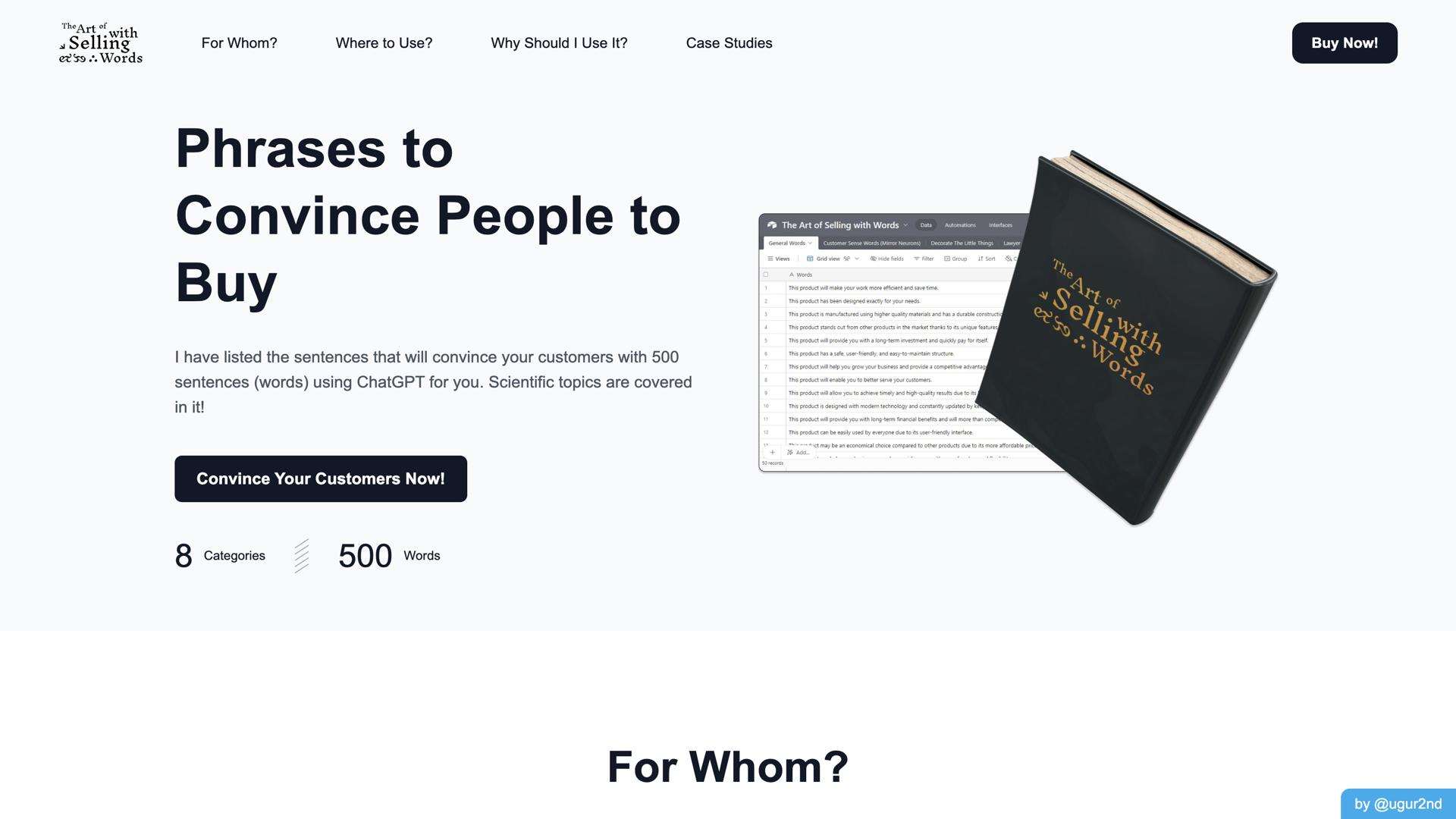 The Art of Selling with Words