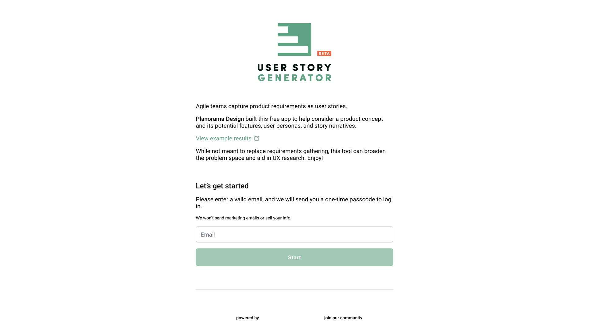 User Story Generator