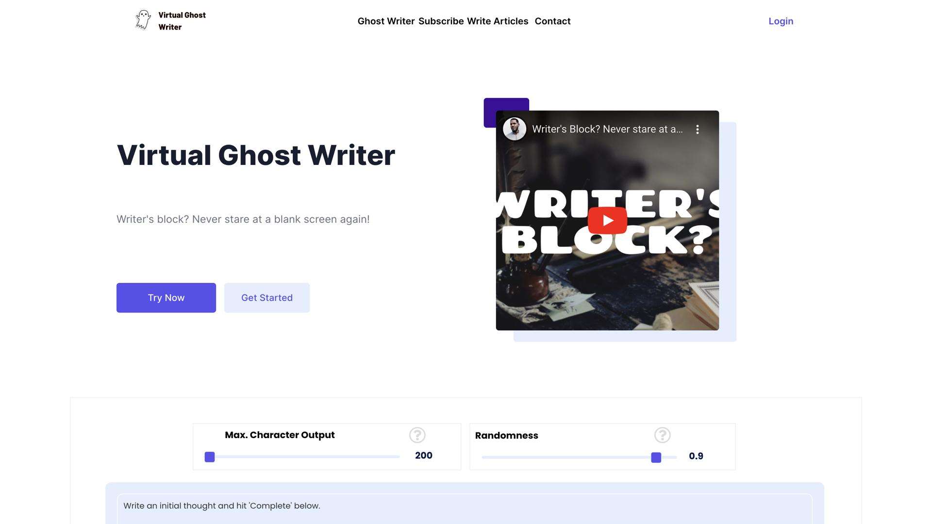 Virtual Ghost Writer