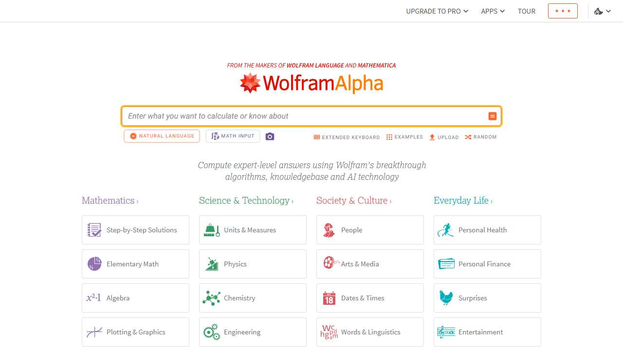 WolframAlpha